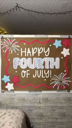 4th of July banner! 🎨 (3 x 4 ft)