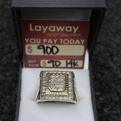 14K / $900 / 9.2 Grams MENS RING ! Size 10