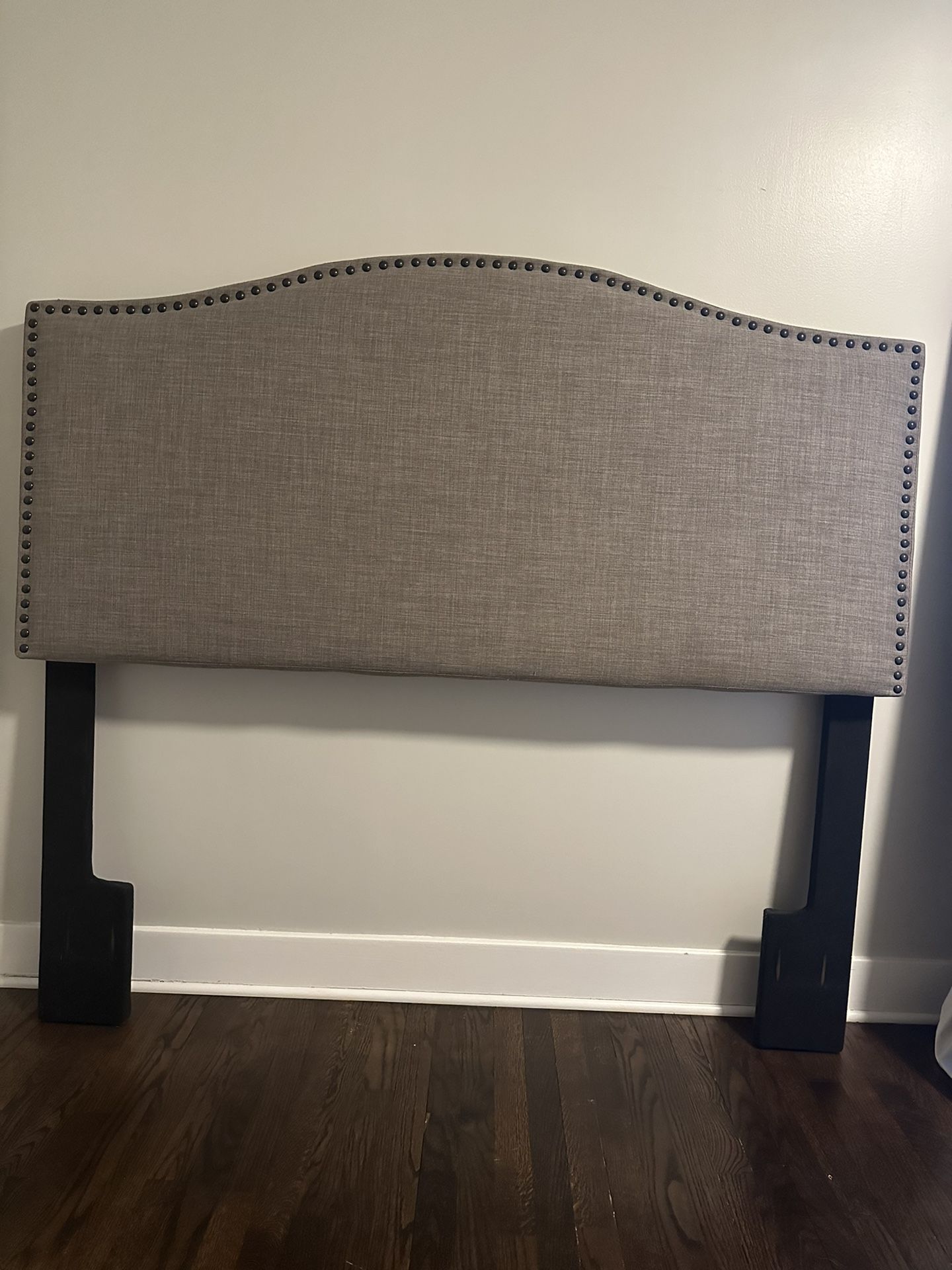 gray upholstered full/queen headboard