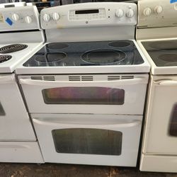 GE Electric Double Oven Stove 