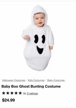 Ghost baby costume