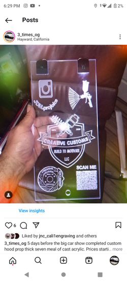 Custom Acrylic Laser Made