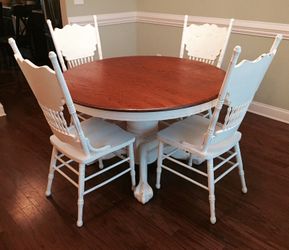 Preloved shabby chic table and chairs sales