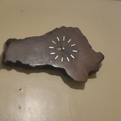 Massachusetts Shaped Clock