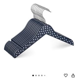 ZOBER High-Grade Children's Wooden Hangers) for Nursery,Toddler, Cute & Charming Design Kids Clothes with Notches, 360° Hook 