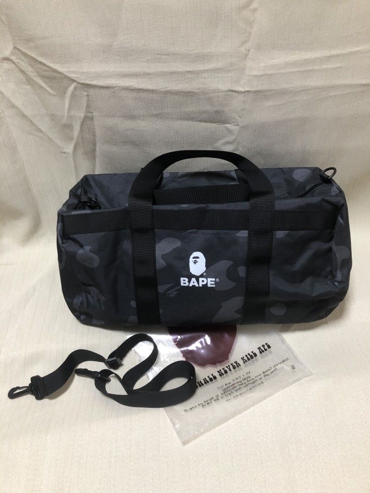 Bape Black Camo Duffel Bag