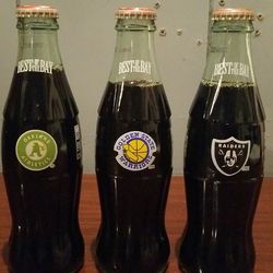 Vintage Best Of The Bay Coke Bottles Set Of 3