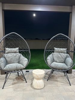 Grey patio chair very comfortable brand new in box firm price $199 Each