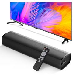 MZEIBO Sound Bar, 50W Soundbar For Smart TV Bluetooth 5.3 Speaker 17Inch With ARC/Optical/AUX Connection Surround For Home Theater Audio TV/PC/Gaming/