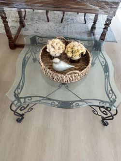 Glass end table