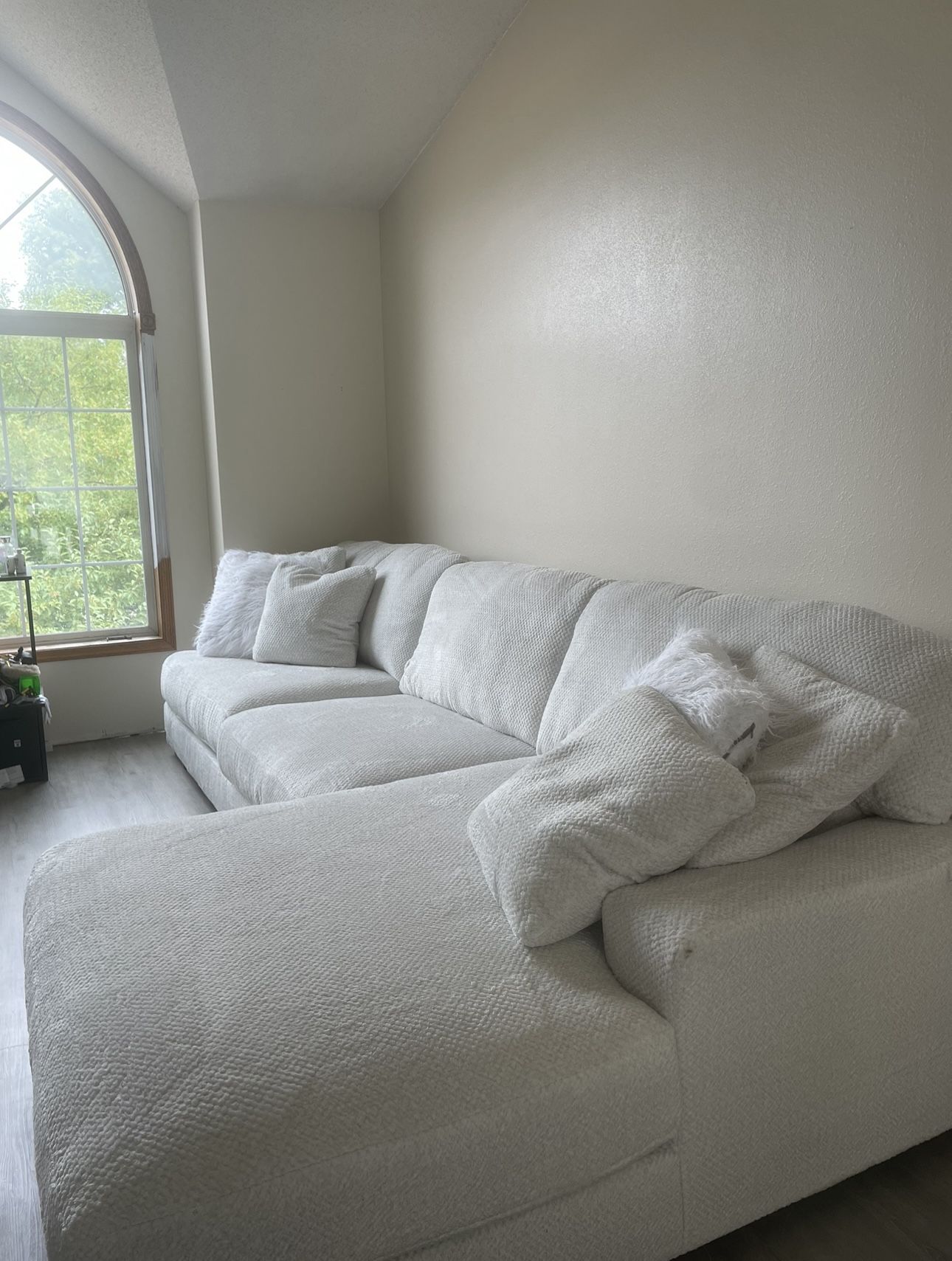 White Family Size Couch