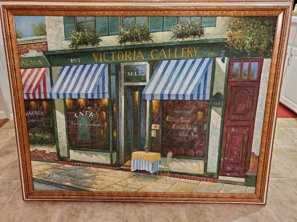 Painting French Bistro EXCELLENT CONDITION