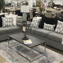 2 Pcs Sofa & Loveseat 