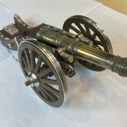 Antique Bronze Louis XIV Cannon Toy 