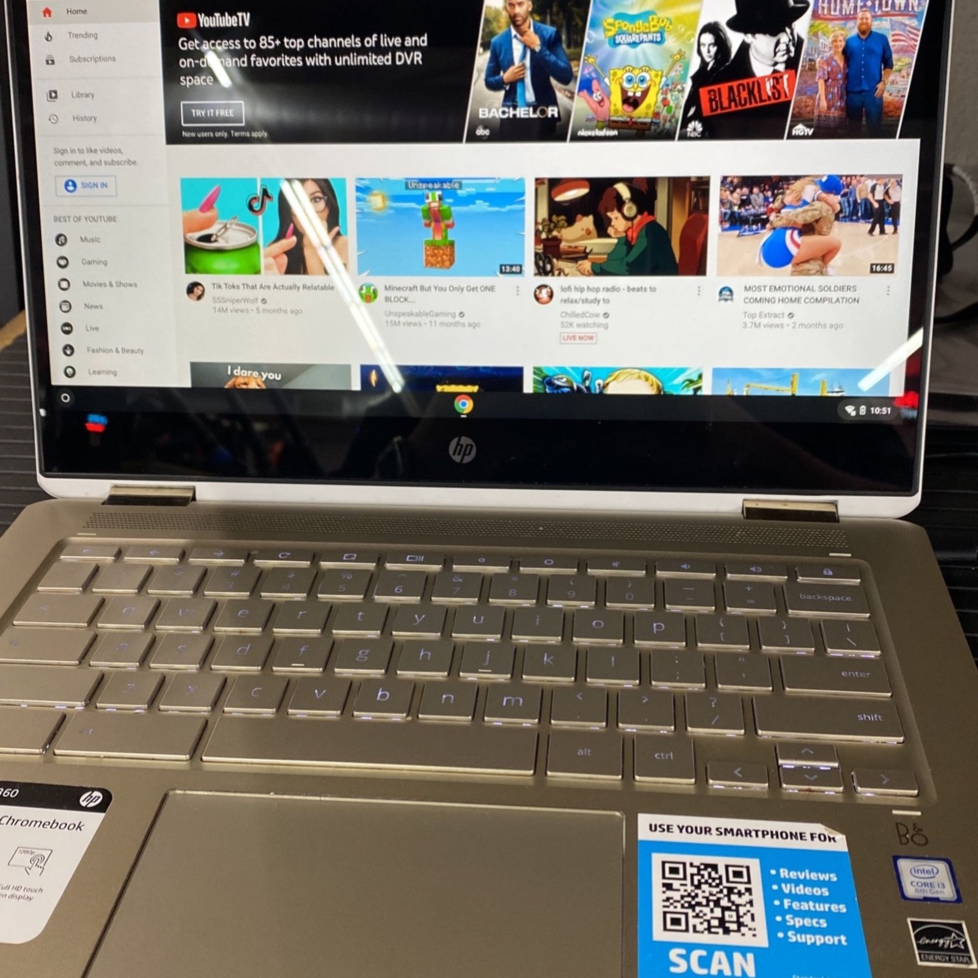 Hp Laptop Chrome book 14 In