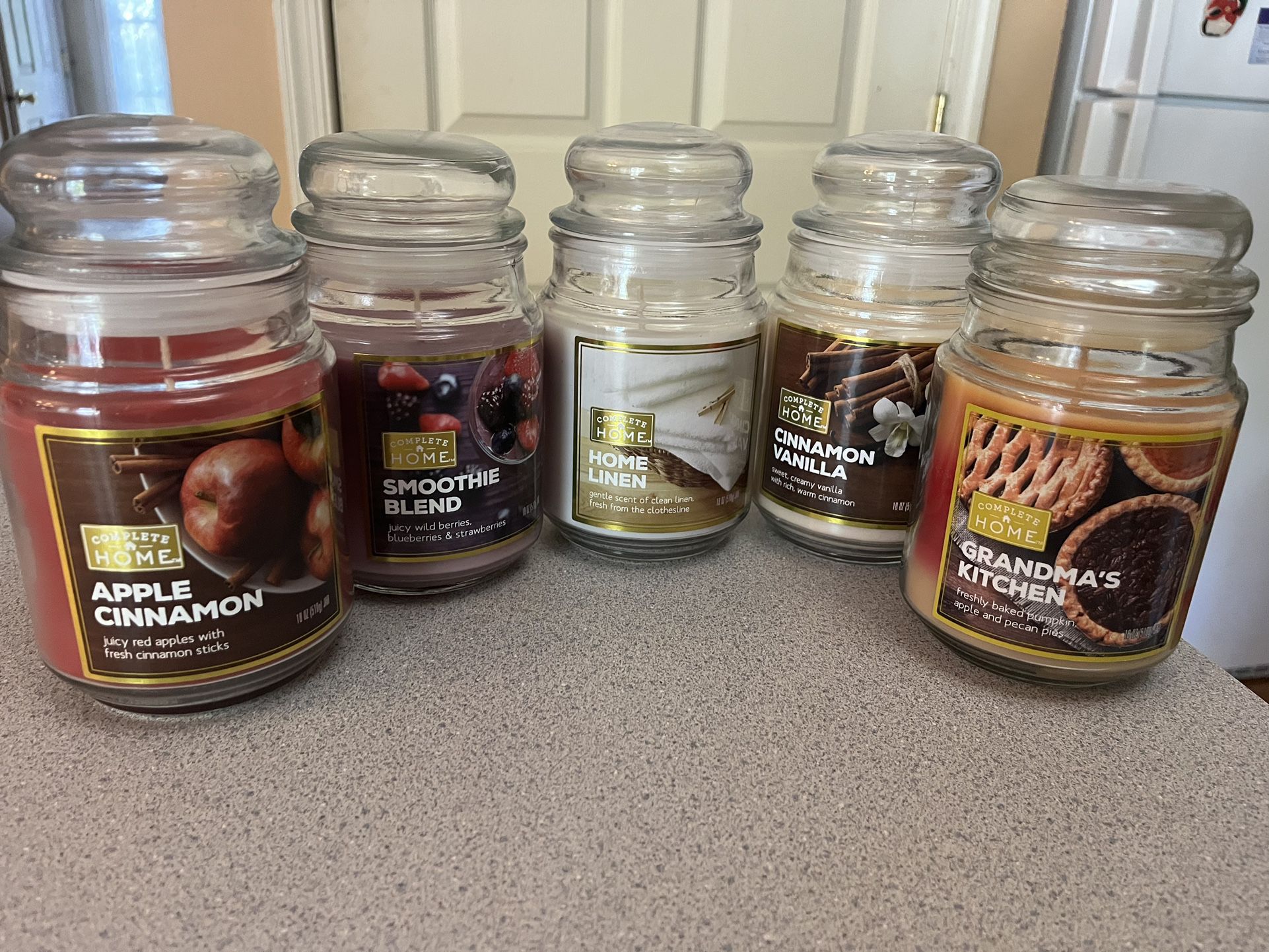 Complete Home Large Jar Candles 