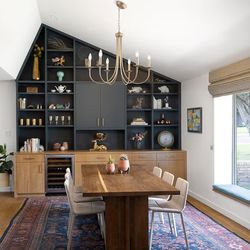 ALISADABOY Gold Farmhouse Chandelier Modern Candlestick Dining Chandelier Light Fixture Industrial 6 Light Pendant Lighting for Kitchen Living Room Be