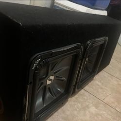 Pair of 12” L7 kicker in thin ported box