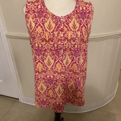 NWT Loft Pullover Sleeveless Top Size Large 