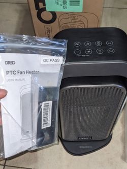 Dreo Space Heater Fan, Portable 70° Oscillating