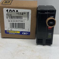 New SquareD QO 100A Circuit Breaker. Must Pick Up