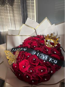 Bouquet of real flowers