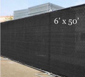 FENCE SCREEN 6 x 50 Privacy SCREEN - 6x50 BLACK