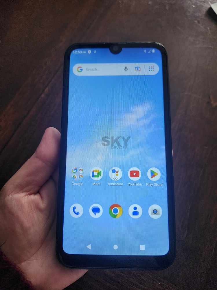 Sky Devices Elite G63 Storage 32GB pre Owned With Small Crack On Very Top Right Corner Doesn't Affect Phone Usage. has some wear and tear.