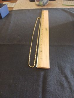 Gold Tone Link Necklace 