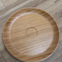 Wilmax Bamboo Round 2 Section Platter