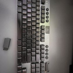 Logitech G915 TKL wireless Keyboard.
