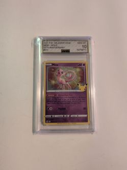 Pokemon Celebrations Mew Holo 25 Anniversary Gem Mint 10
