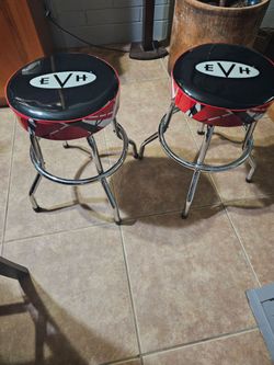 Eddie Vanhalen barstools ( pair)