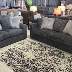 OM• $38 Initial • Brand New Midwood Sofa And Loveseat 