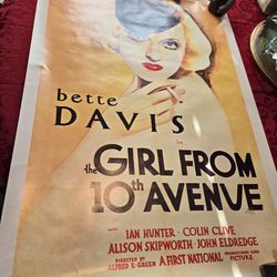 Vintage  Bette Davis Poster 