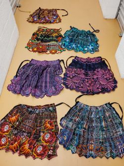 Handmade Embroidered Aprons Set of 7