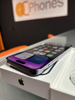 Purple iPhone 14 Pro Max 256gb unlocked for any carrier battery health 83% iPhone looks in brand new condition. Everything works perfectly. +++++Spani