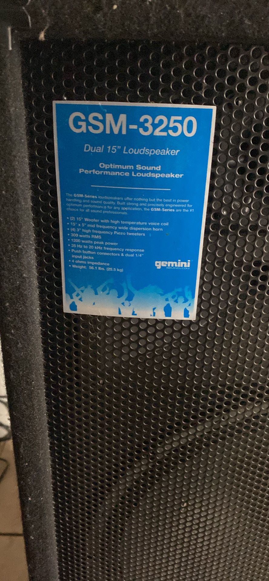 Gemini  Gsm-3250 Speaker 