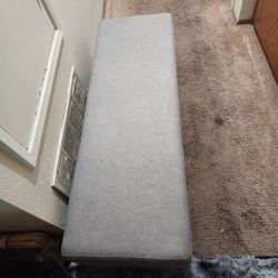 Gray Storage Ottoman 