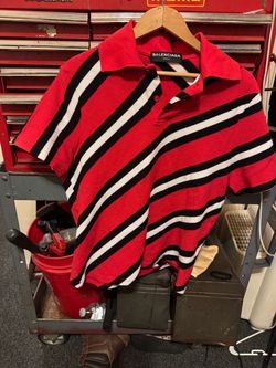 Balenciaga red polo