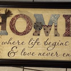 Home Decor Sign 