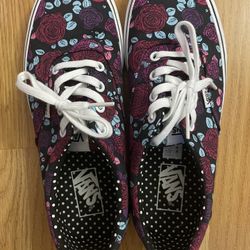 Vans low top Sneakers Multicolor Floral womens Size: 9.5 Used no box