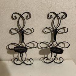 Pair Wall Sconces For Candles 