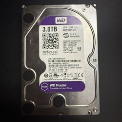 WD 3TB Purple Hard Drive