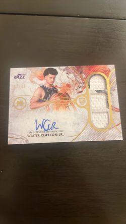 Walter Clayton Jr. Topps Autograph Rookie Card /49