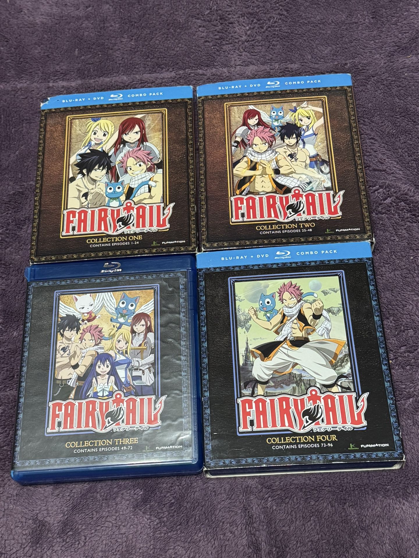 Fairy tail Blu Ray Collections 1-4