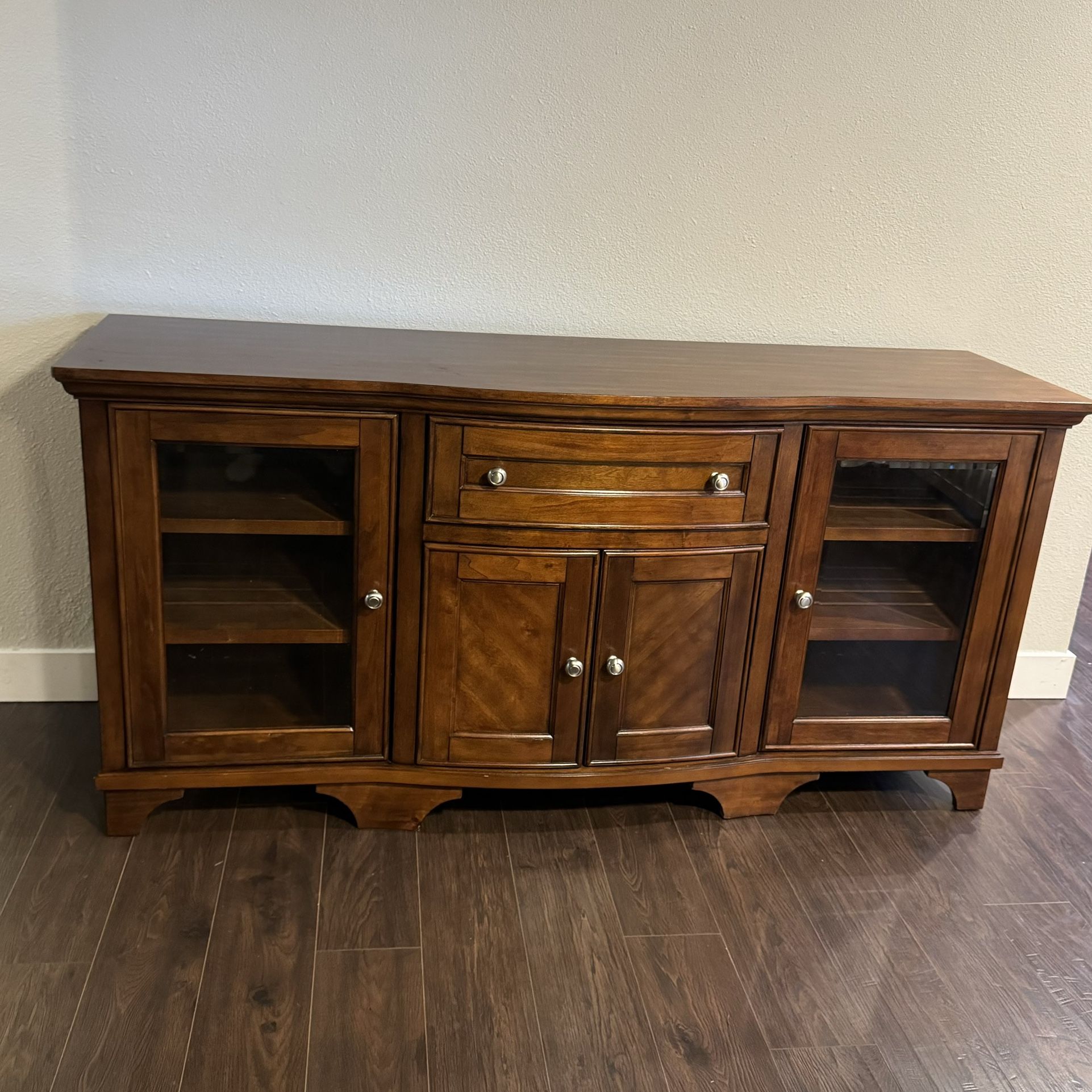 Solid Wood TV Media Console, Buffet, Entry Table, By Martin For Costco