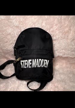 Steve Madden Black Mini Backpack