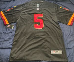 Jayden Daniel’s Black Stitched Field Jersey Sz 2XL