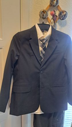 Boys suit (jacket & pants size 12, shirt size 14)